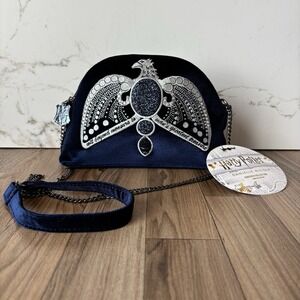 NWT Harry Potter Danielle Nicole Velvet Ravenclaw Diadem Crossbody Bag Blue RARE